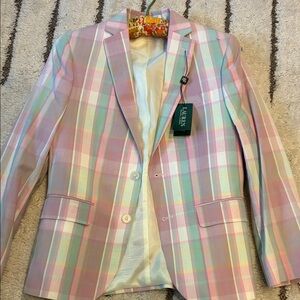 Ralph Lauren Kids Pastel Plaid Blazer